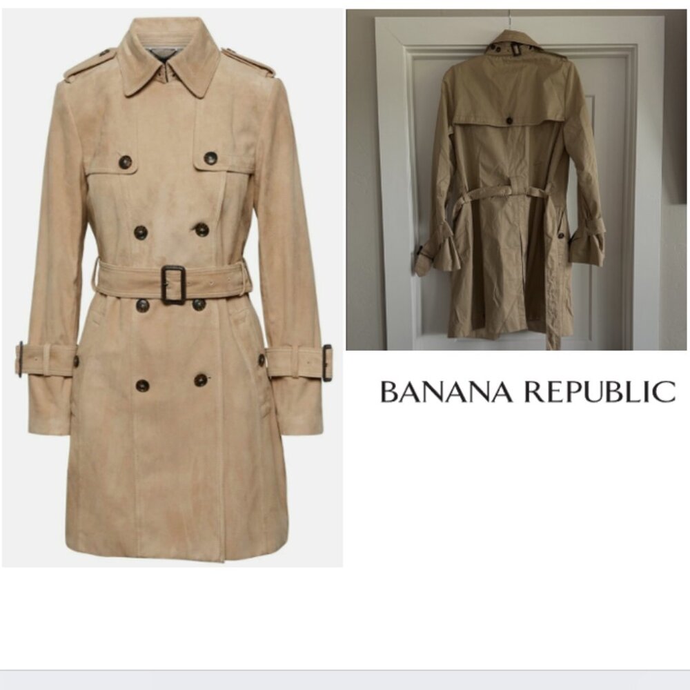 BANANA REPUBLIC WATER-RESISTANT CLASSIC TRENCH COAT - NWT